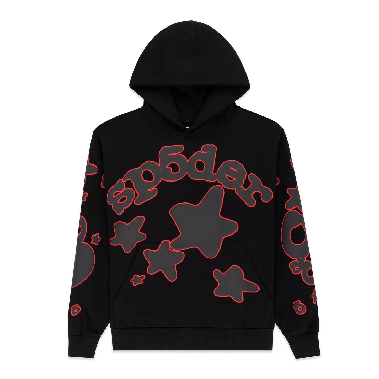 BLACK BELUGA OUTLINE HOODIE