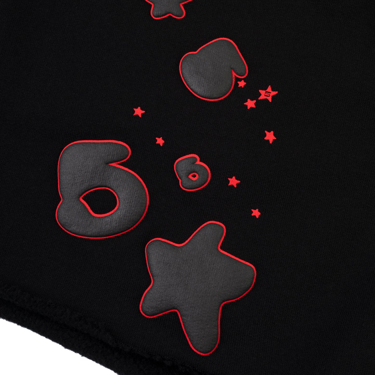 BLACK BELUGA OUTLINE SWEATSHORT