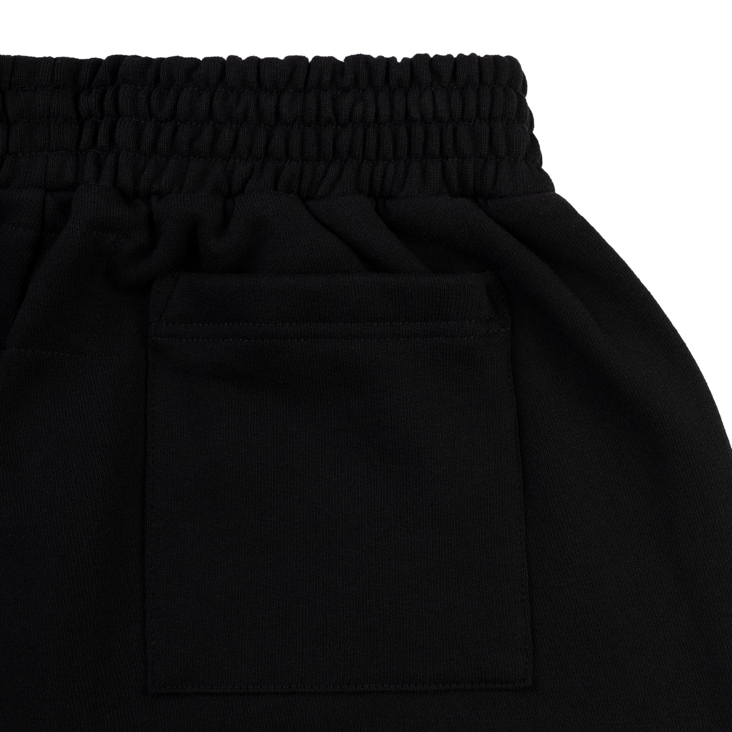 BLACK BELUGA OUTLINE SWEATSHORT
