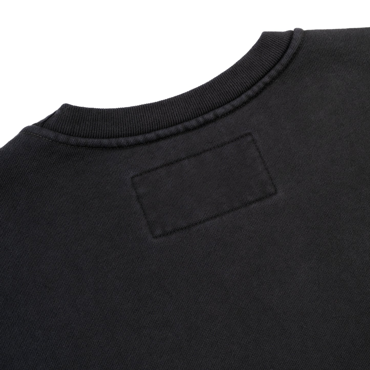 BLACK DIFFUSED COLLEGIATE CREWNECK