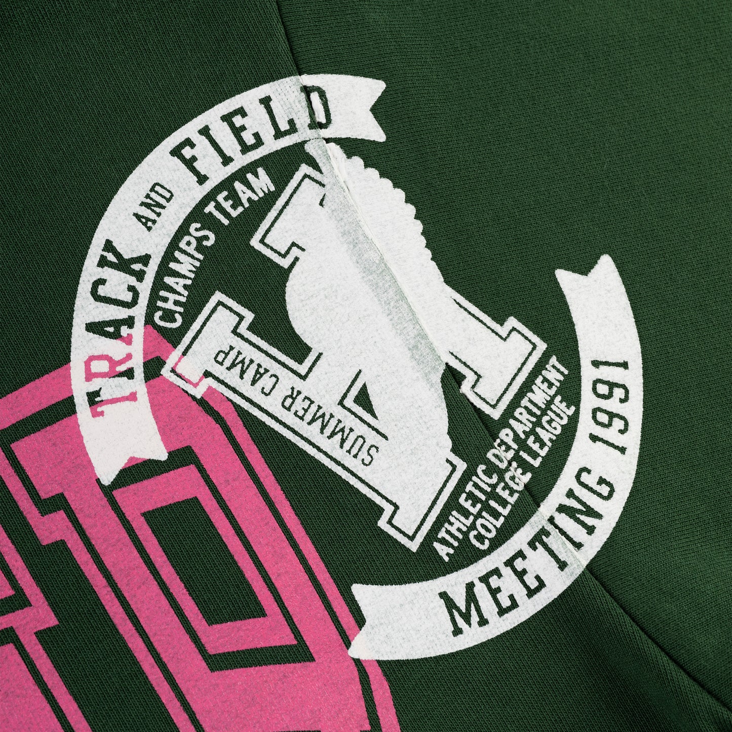 GREEN CAMPERS FIELD ZIP UP HOODIE