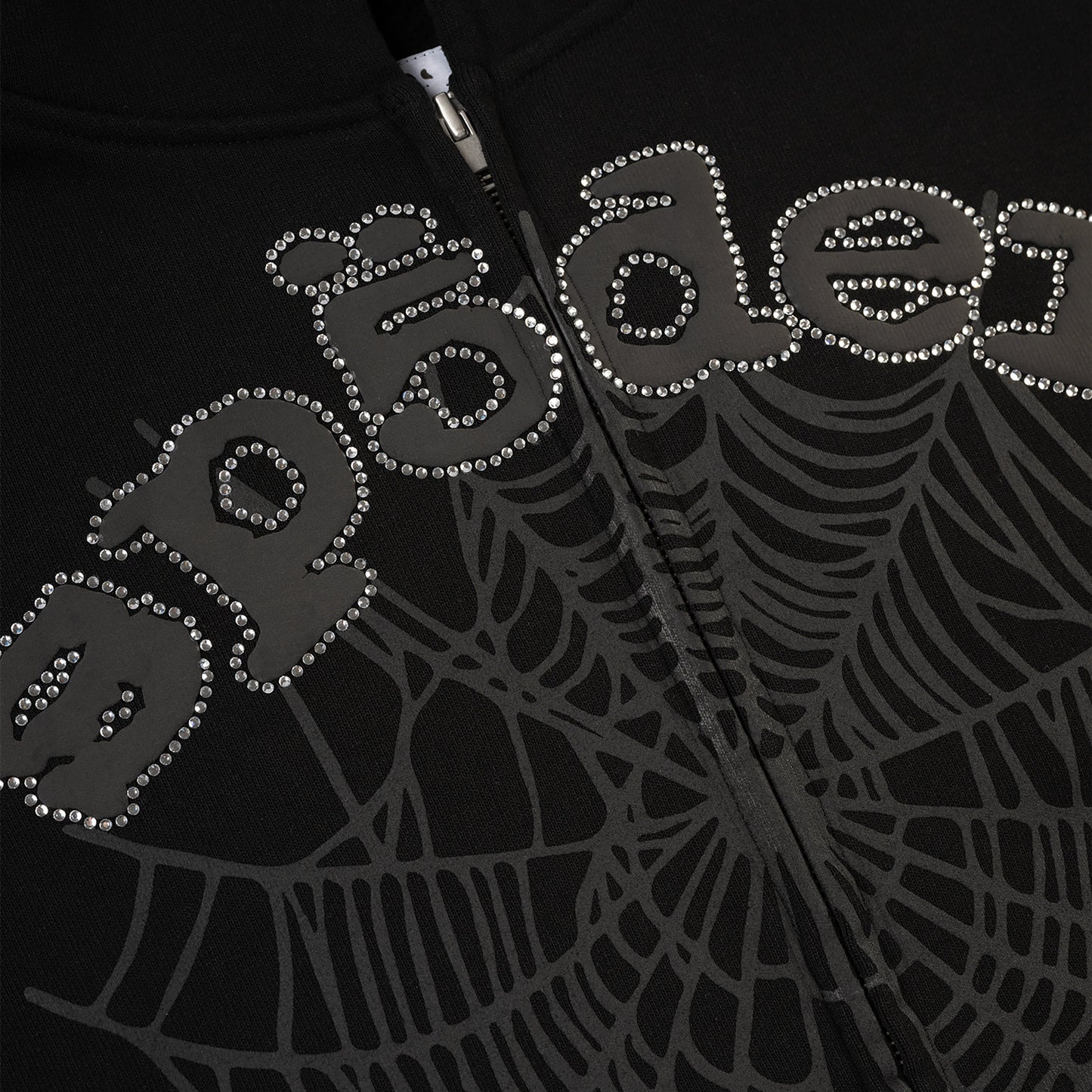 OG WEB V2 RHINESTONE ZIP UP