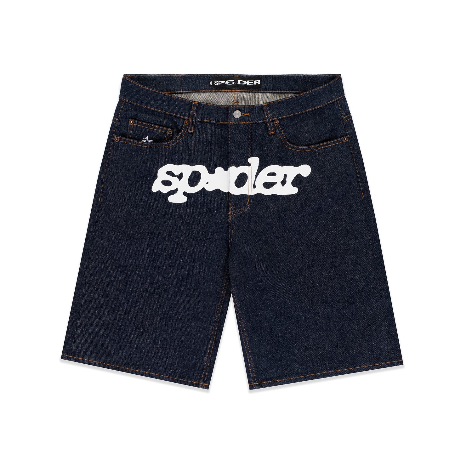 INDIGO V3 LOGO DENIM SHORT