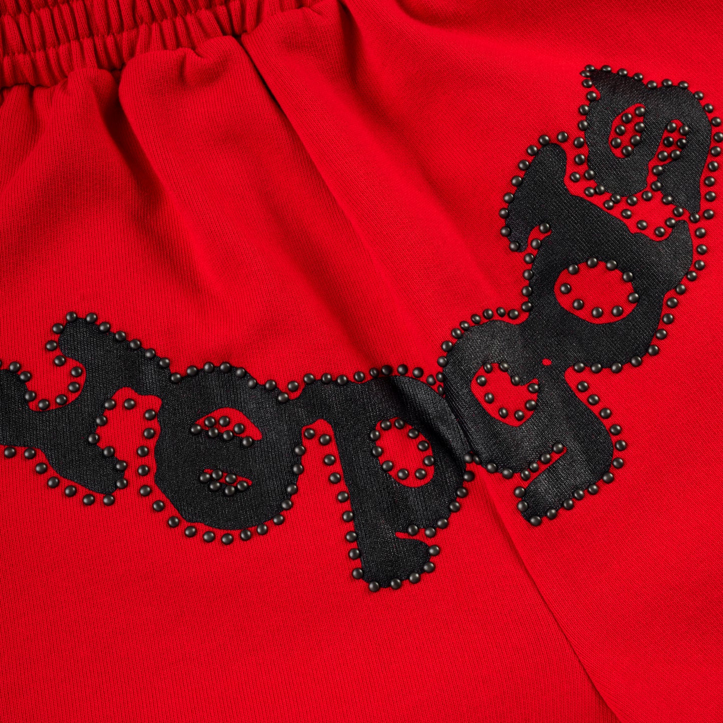 RED OG STUDDED SWEATSHORT