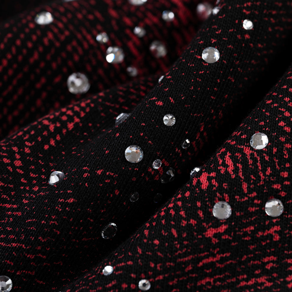 BLACK STAR PLAID FULL ZIP HOODIE