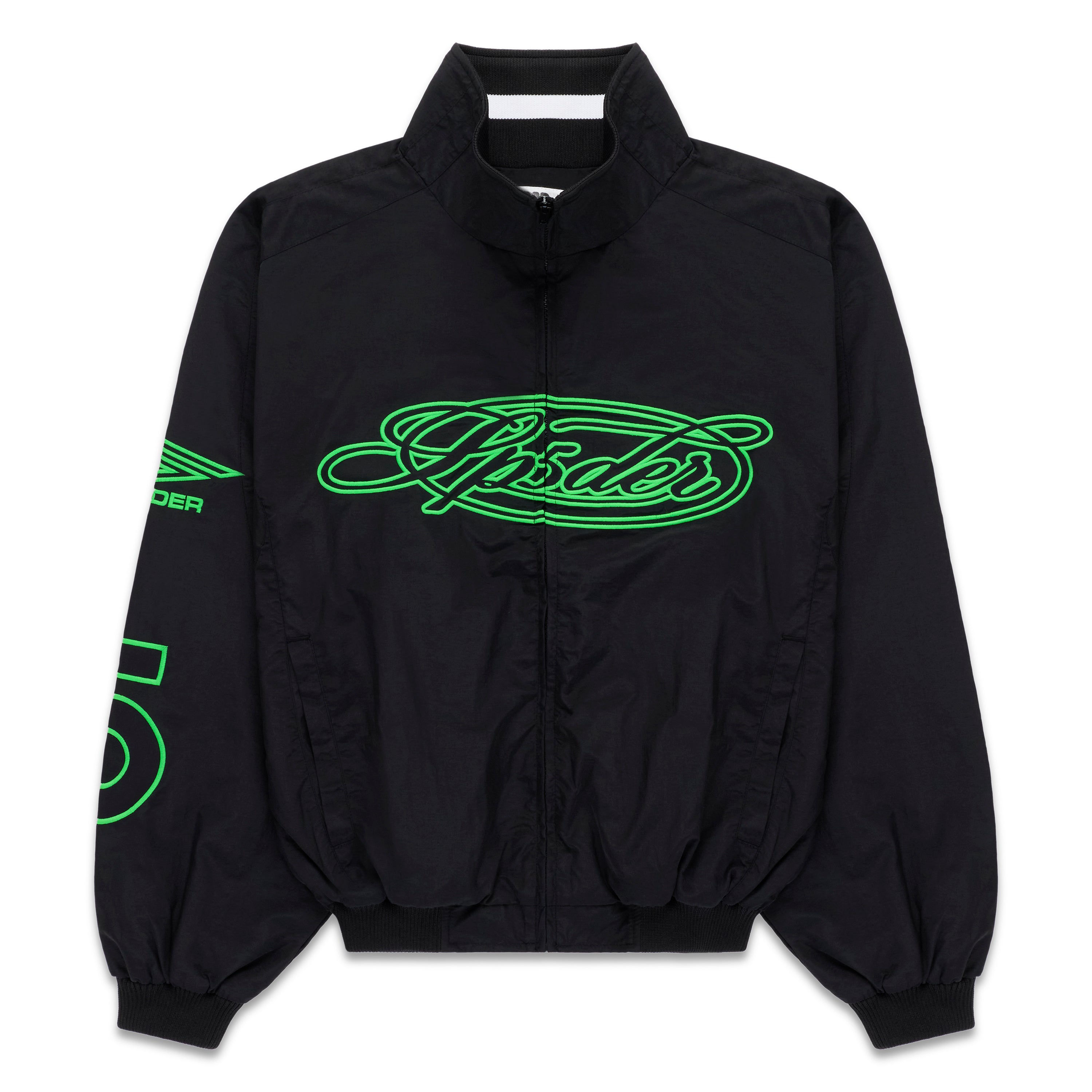 BLACK SCRIPT WARM UP JACKET | SP5DER | KING SPIDER