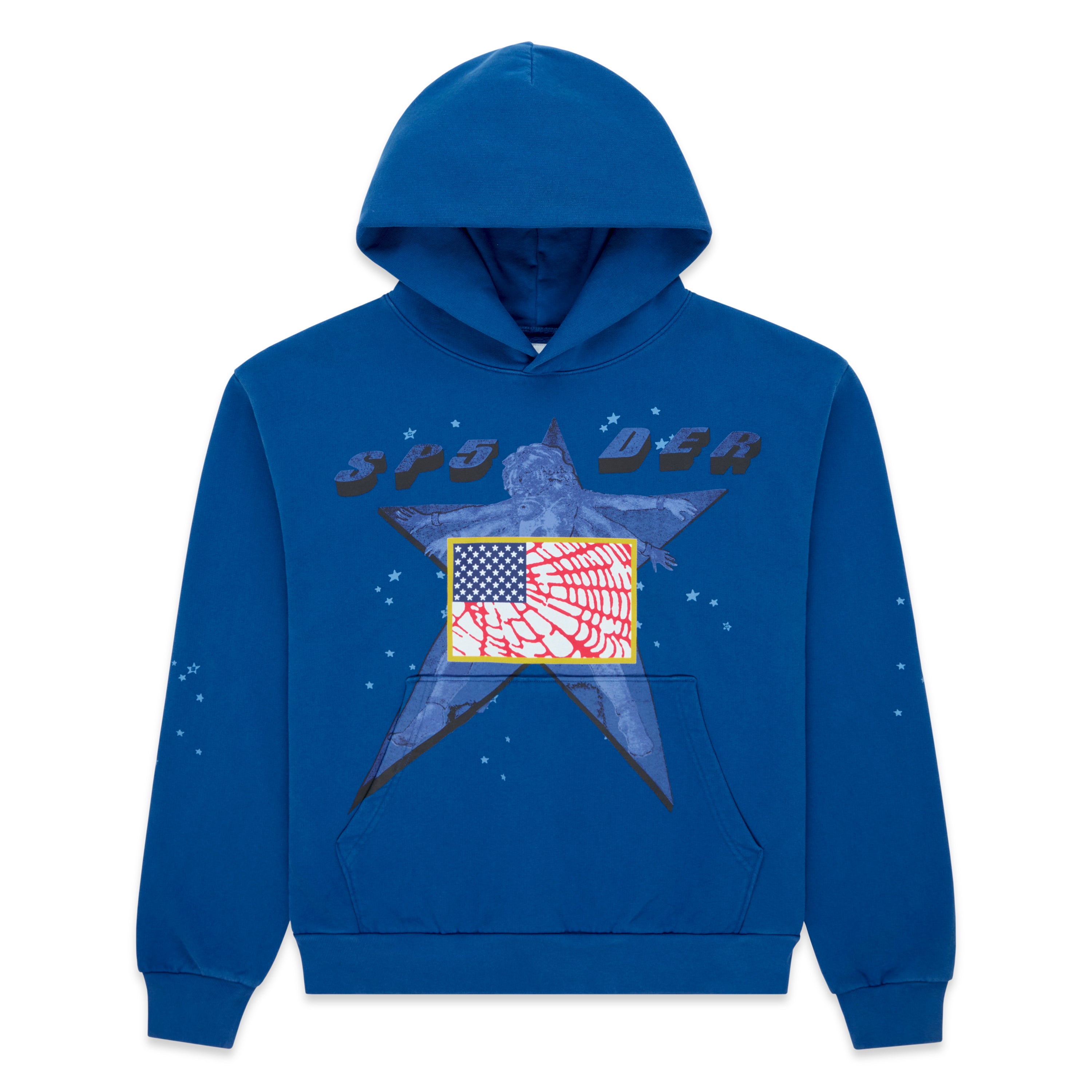 BLUE STAR GIRL HOODIE | SP5DER | KING SPIDER