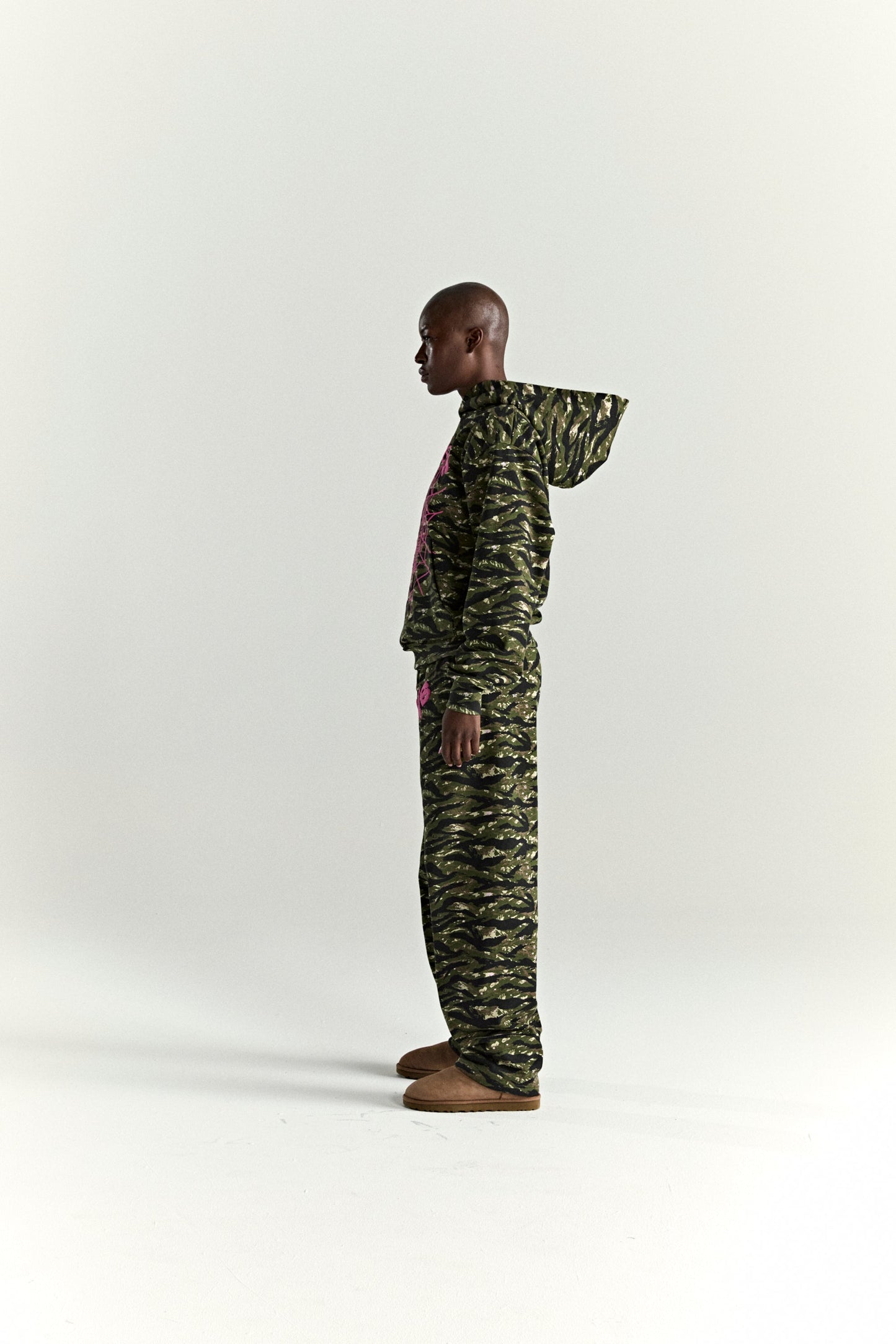 OG WEB V2 TIGER CAMO HOODIE ON MODEL