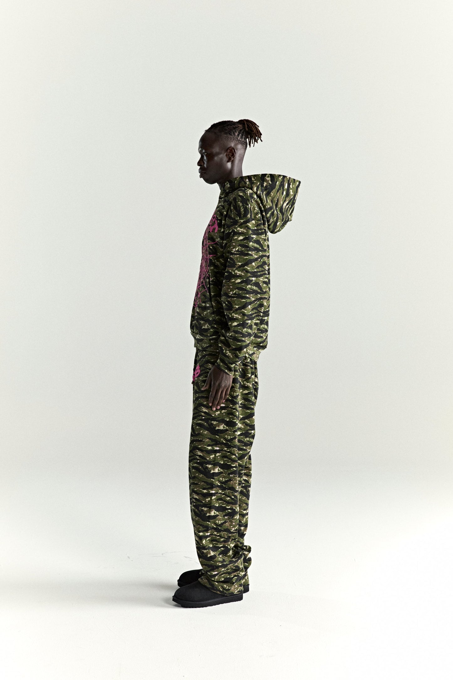 OG WEB V2 TIGER CAMO HOODIE ON MODEL