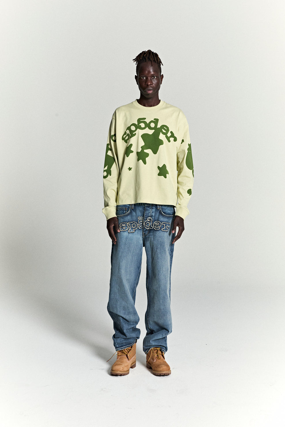 TAN BELUGA LONGSLEEVE ON MODEL