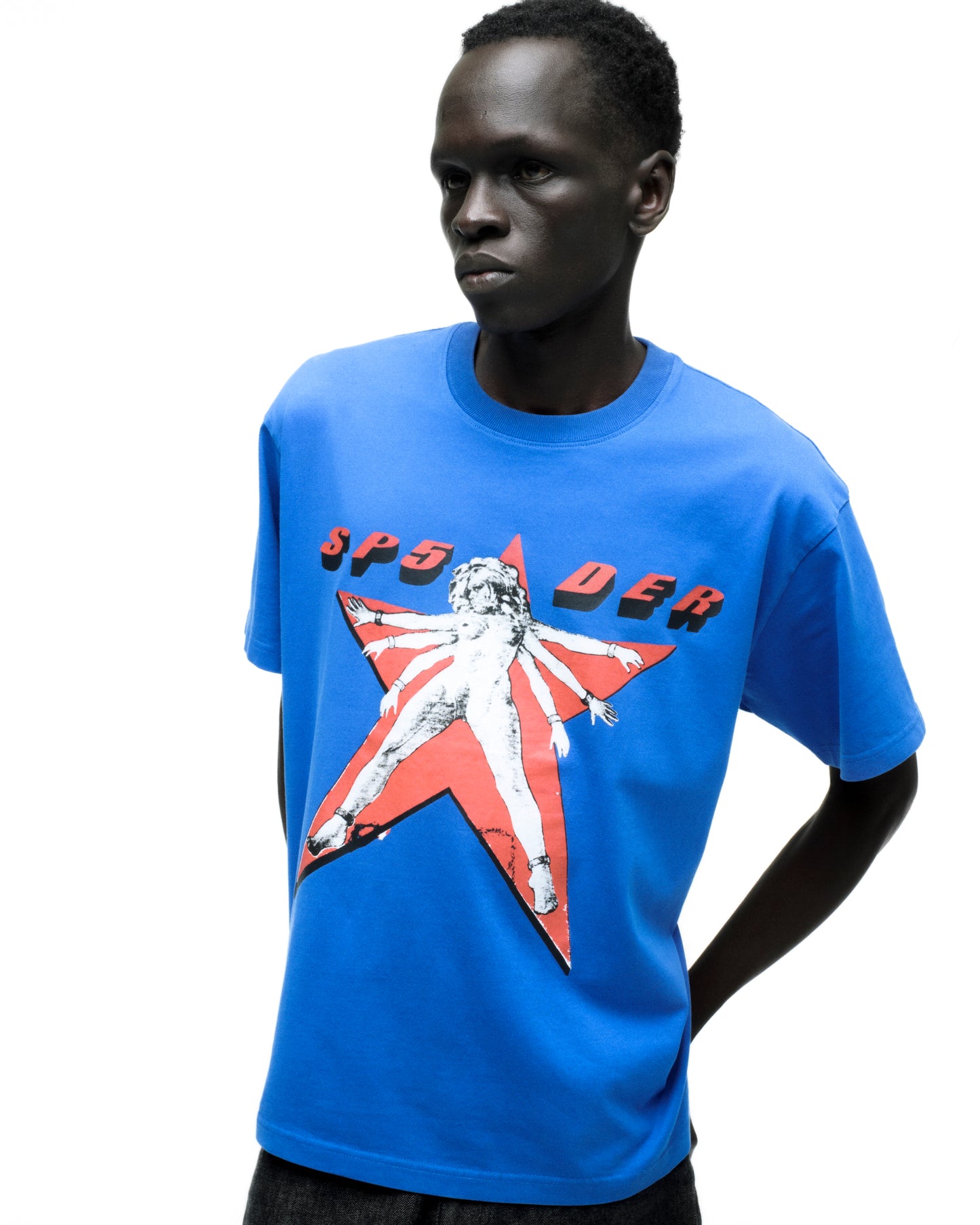 STAR GIRL TEE ON MODEL