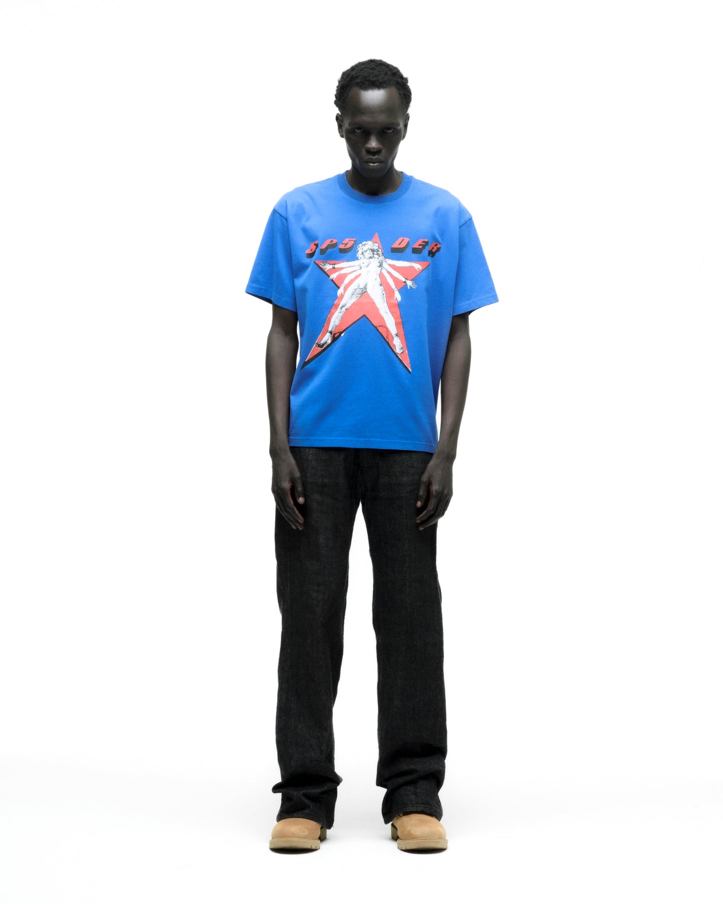 STAR GIRL TEE ON MODEL