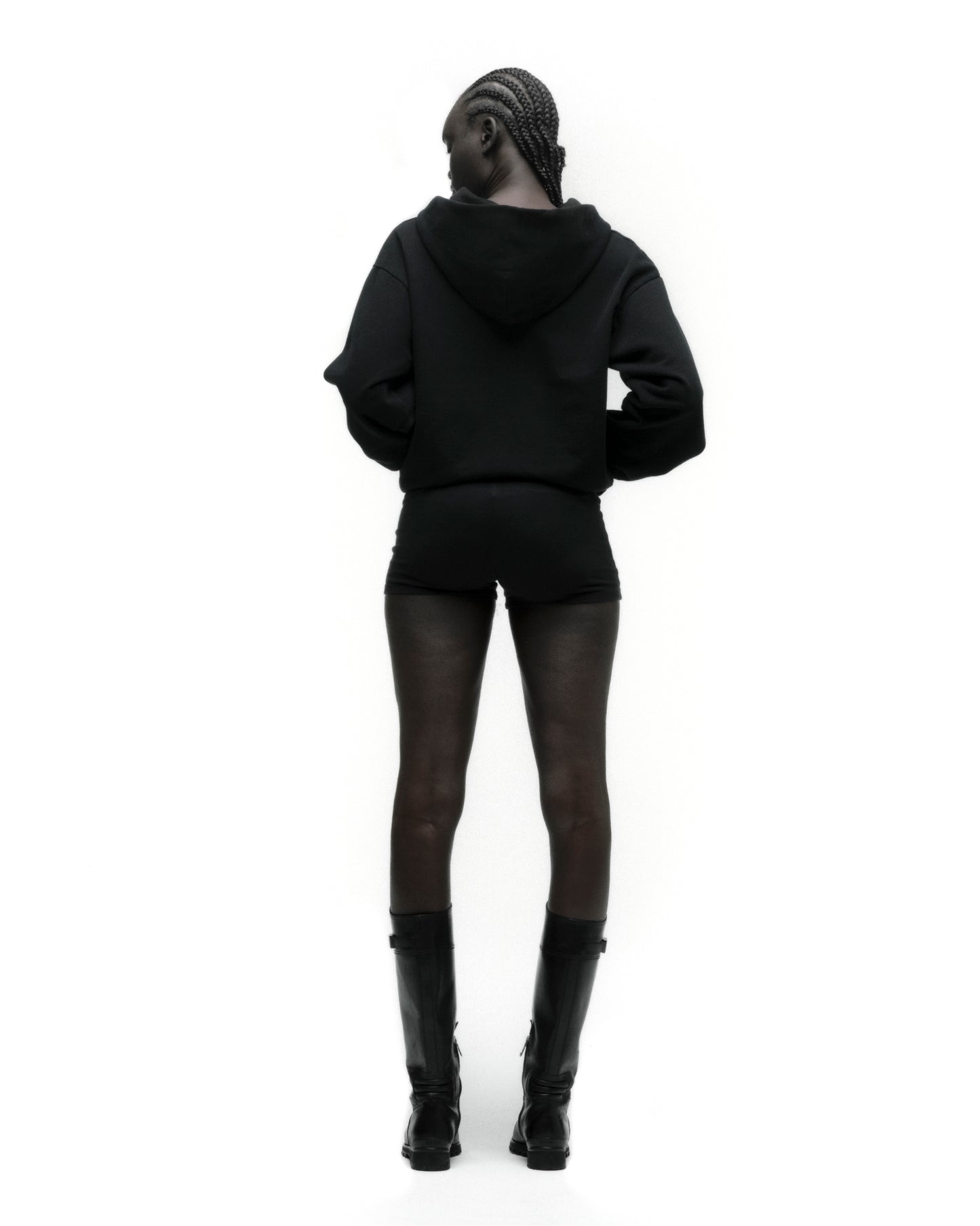 SP555 ZIP HOODIE ON MODEL