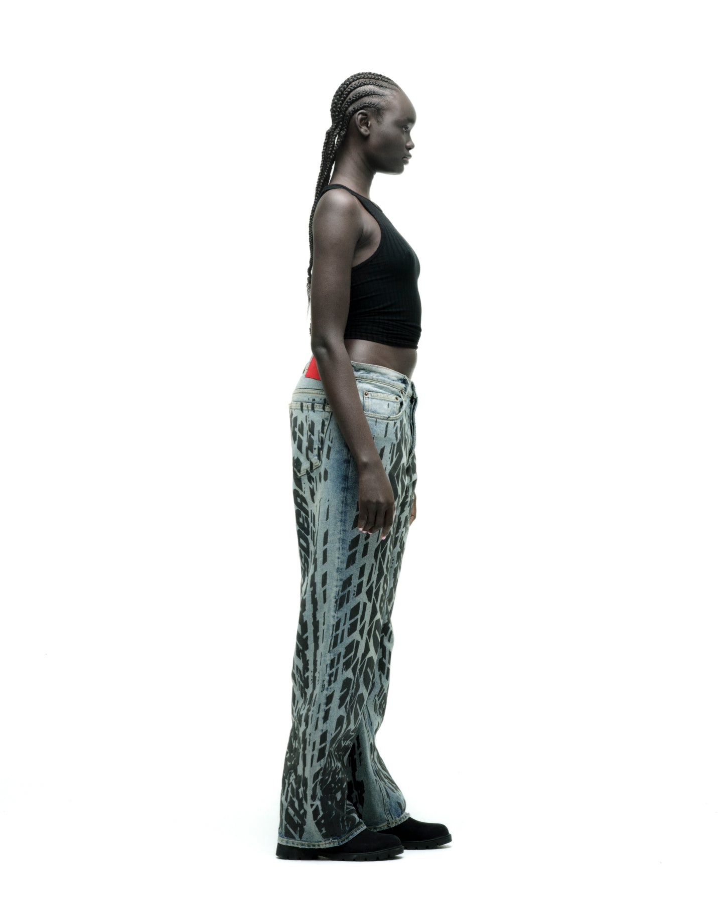 BURNOUT DENIM ON MODEL