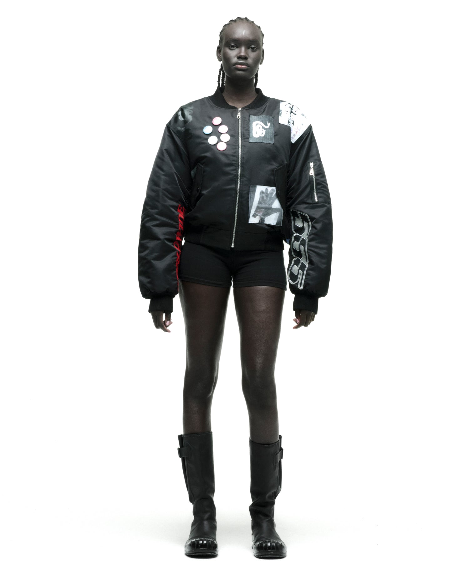 VET BOMBER JACKET ON MODEL