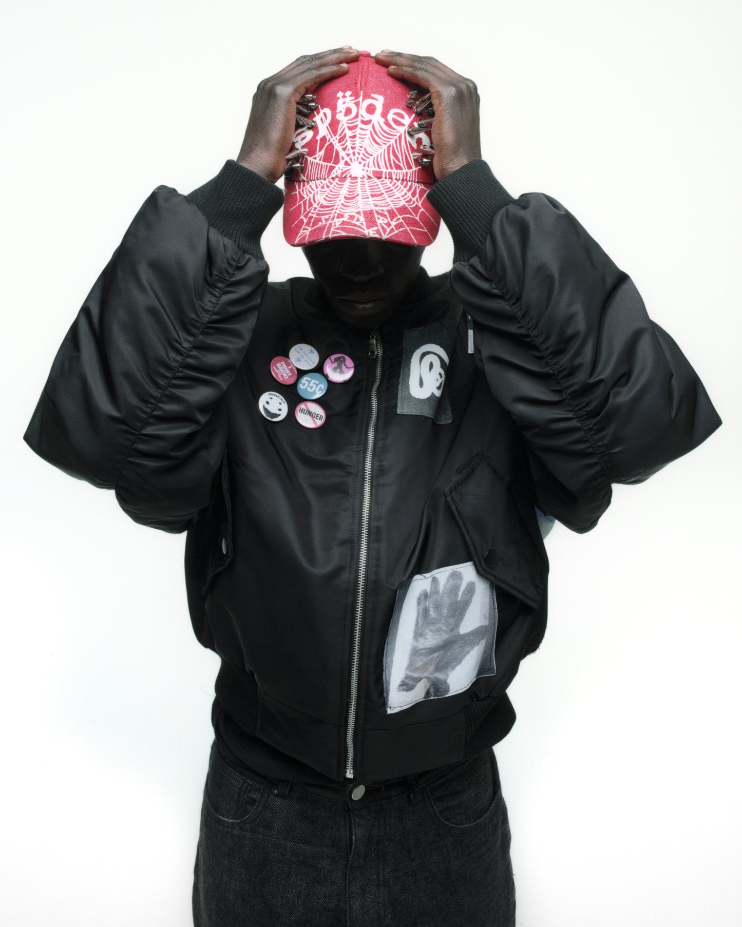 VET BOMBER JACKET ON MODEL