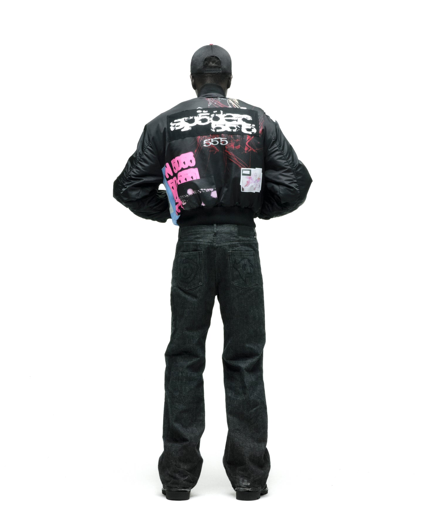 VET BOMBER JACKET ON MODEL