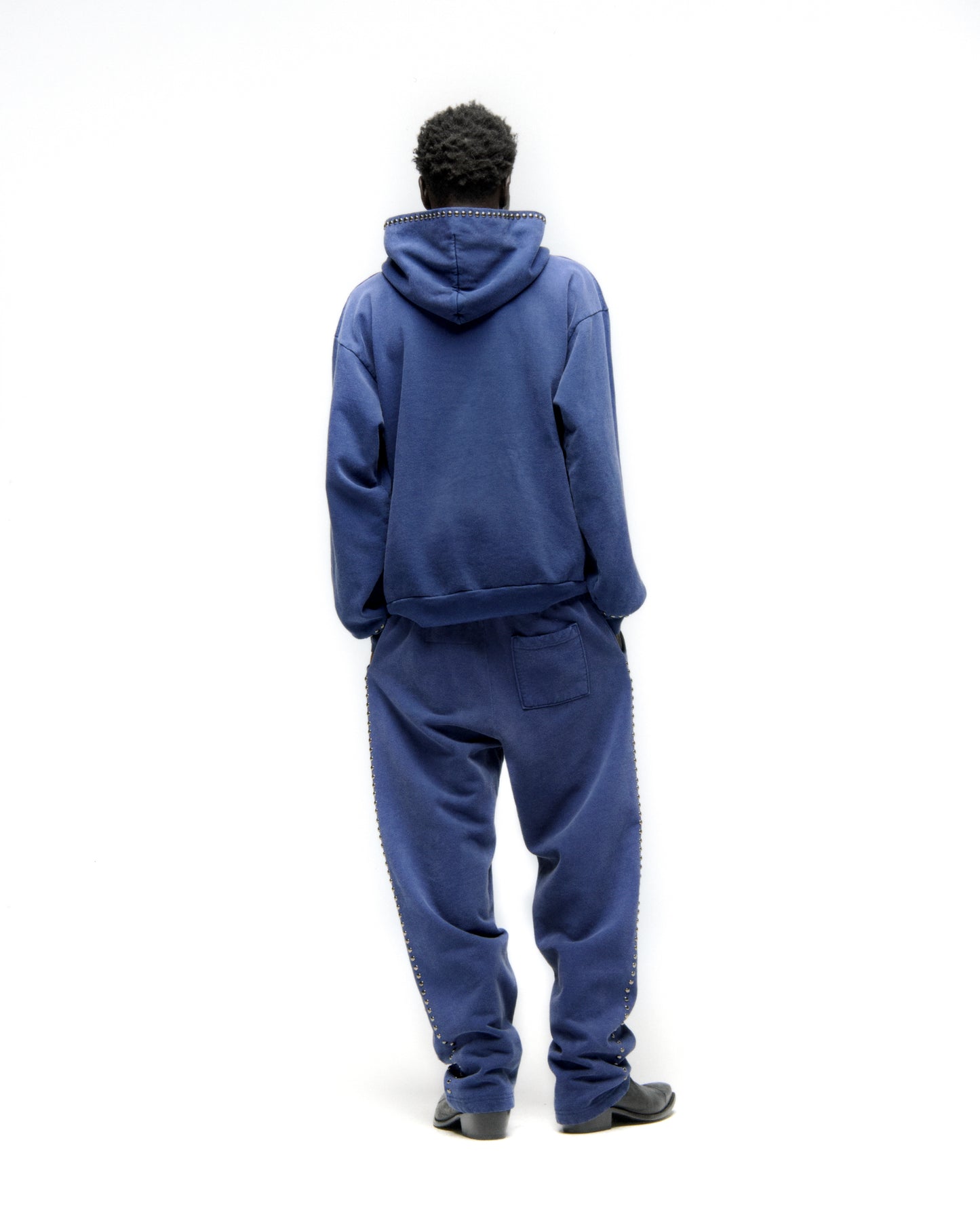 PUNK V3 STUDDED HOODIE ON MODEL