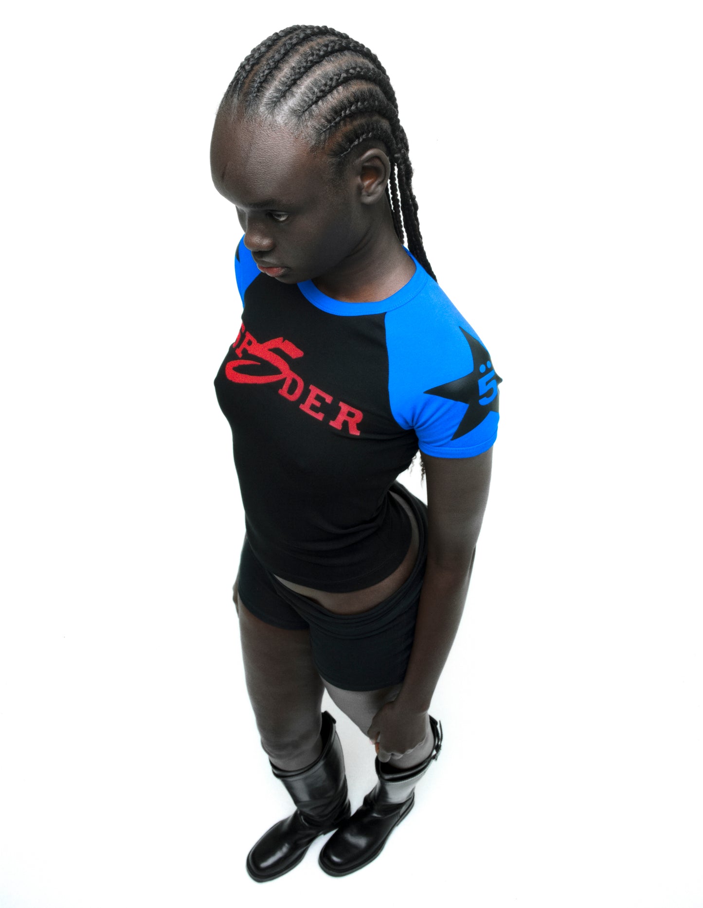 BABY STAR TEE ON MODEL
