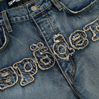 LIGHT BLUE WASH DENIM WORK PANT