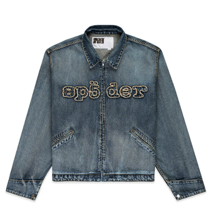 LIGHT BLUE WASH DENIM WORK JACKET