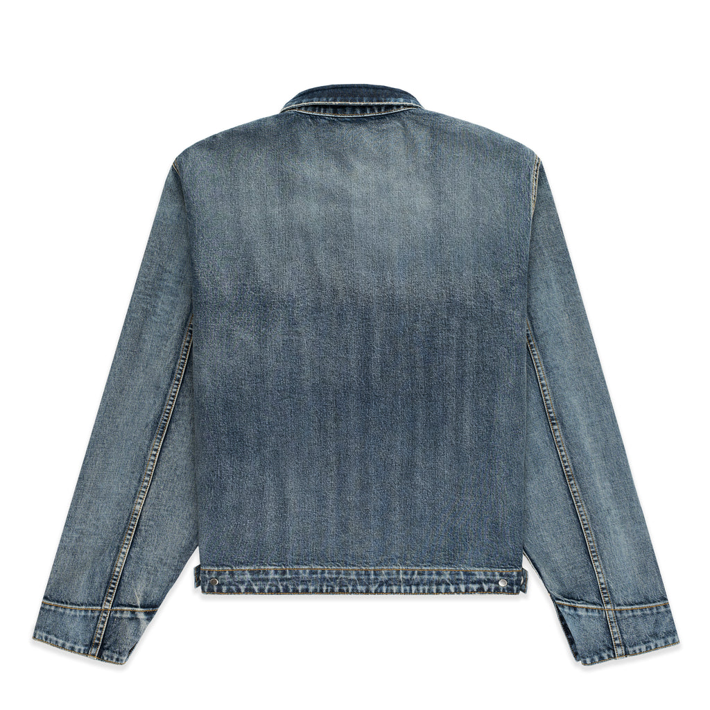 LIGHT BLUE WASH DENIM WORK JACKET