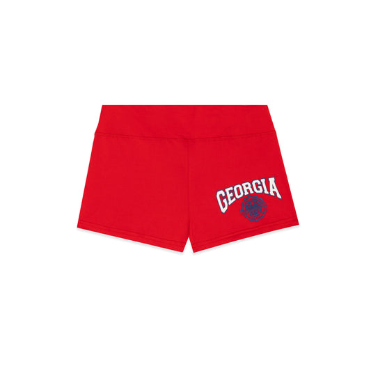 RED GEORGIA PEACH SP5WOM TINY SHORT