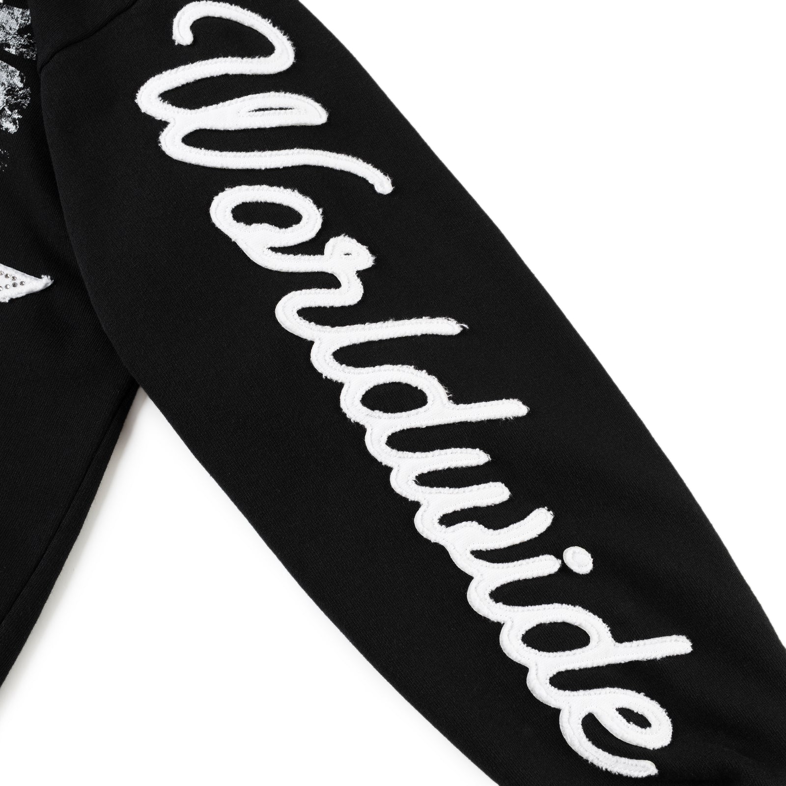 BLACK TRIPLE 5 STITCH ZIP UP