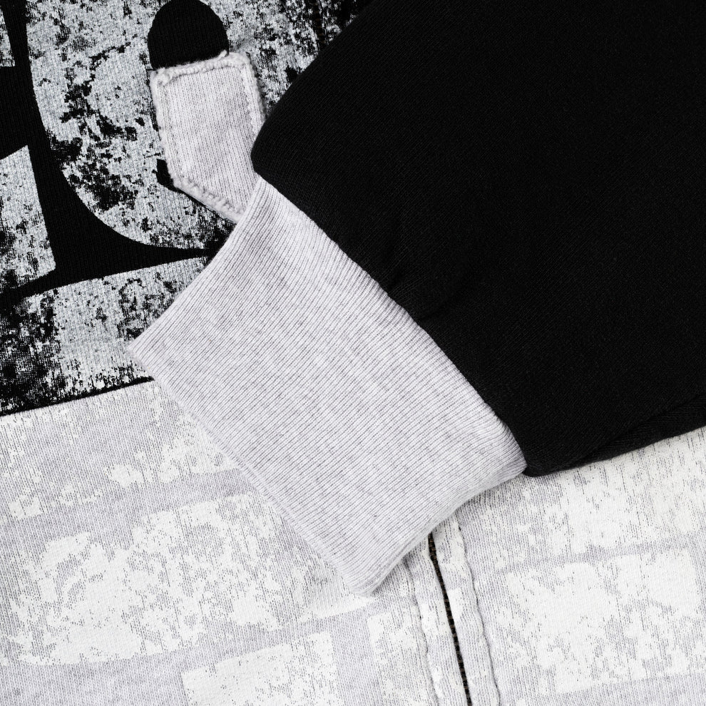BLACK TRIPLE 5 STITCH ZIP UP