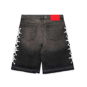 WEB STONE DENIM SHORTS