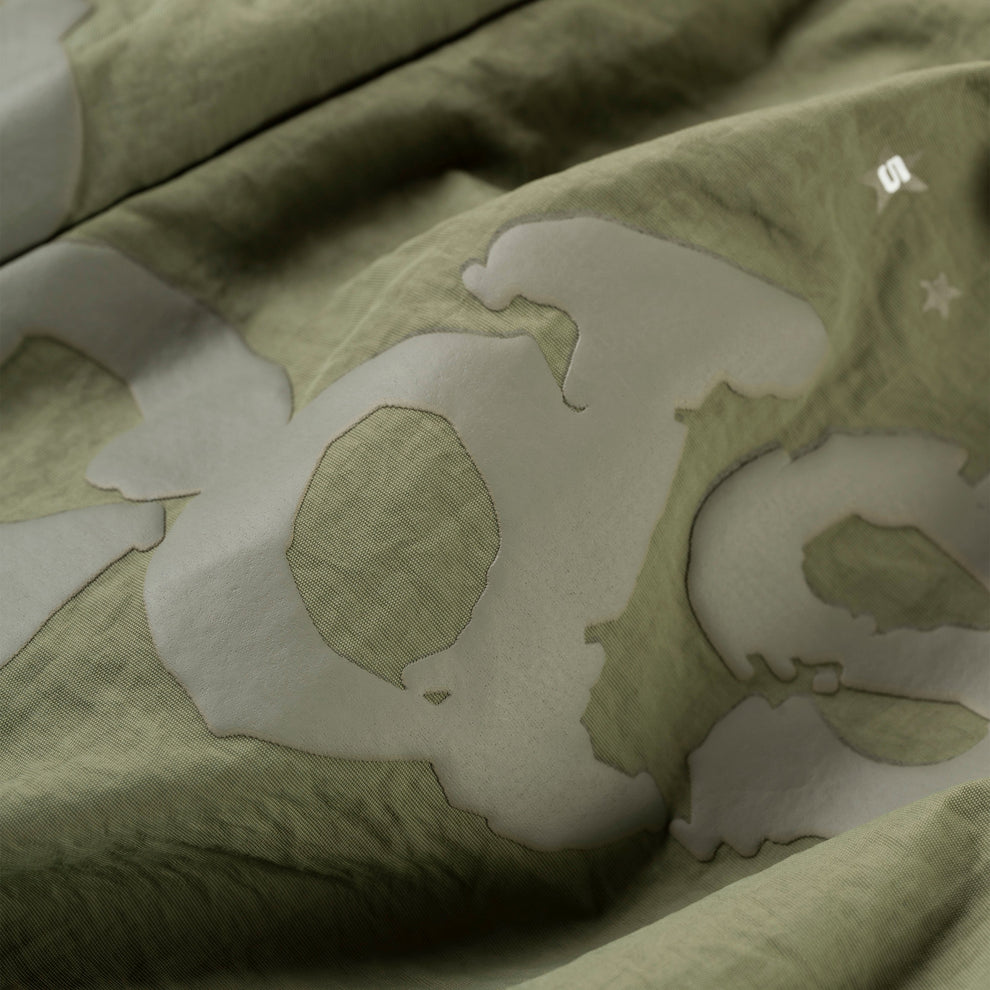 SAGE GREEN OG WEB DOUBLE LAYER SHORTS