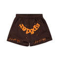 BROWN OG WEB DOUBLE LAYER SHORTS