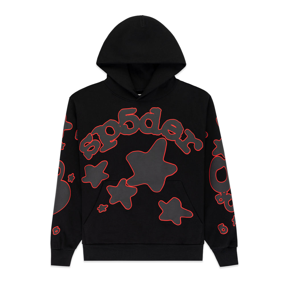 BLACK BELUGA OUTLINE HOODIE