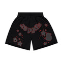 BLACK BELUGA OUTLINE SWEATSHORT