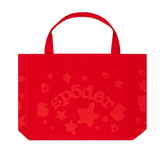 RED BELUGA OVERSIZED TOTE