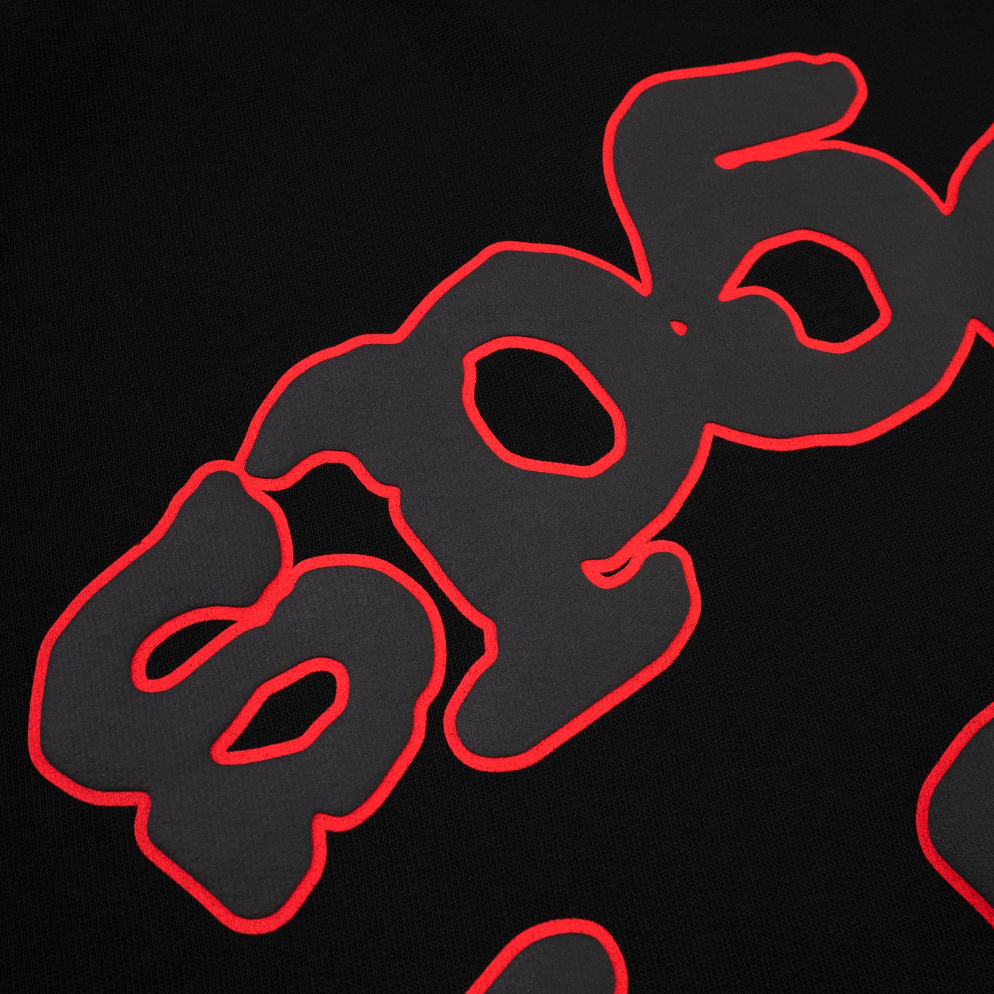 BLACK BELUGA OUTLINE HOODIE