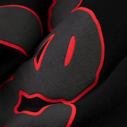 BLACK BELUGA OUTLINE HOODIE