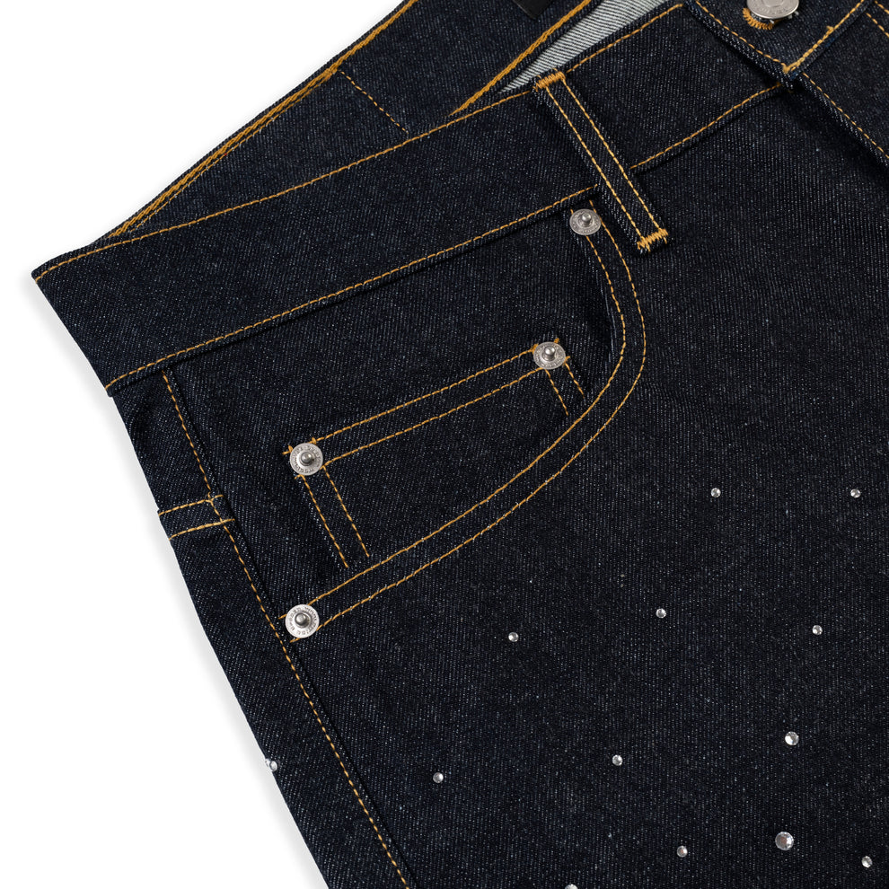 INDIGO STAR DUST DENIM SHORT