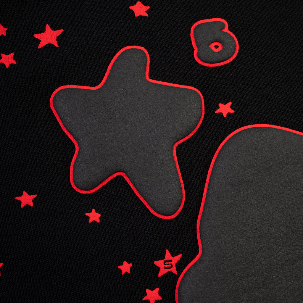 BLACK BELUGA OUTLINE SWEATSHORT