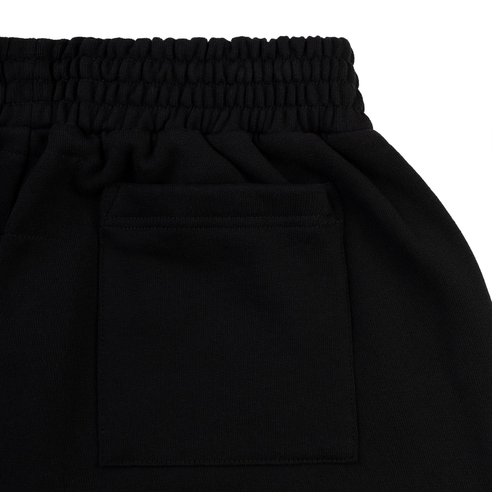 BLACK BELUGA OUTLINE SWEATSHORT