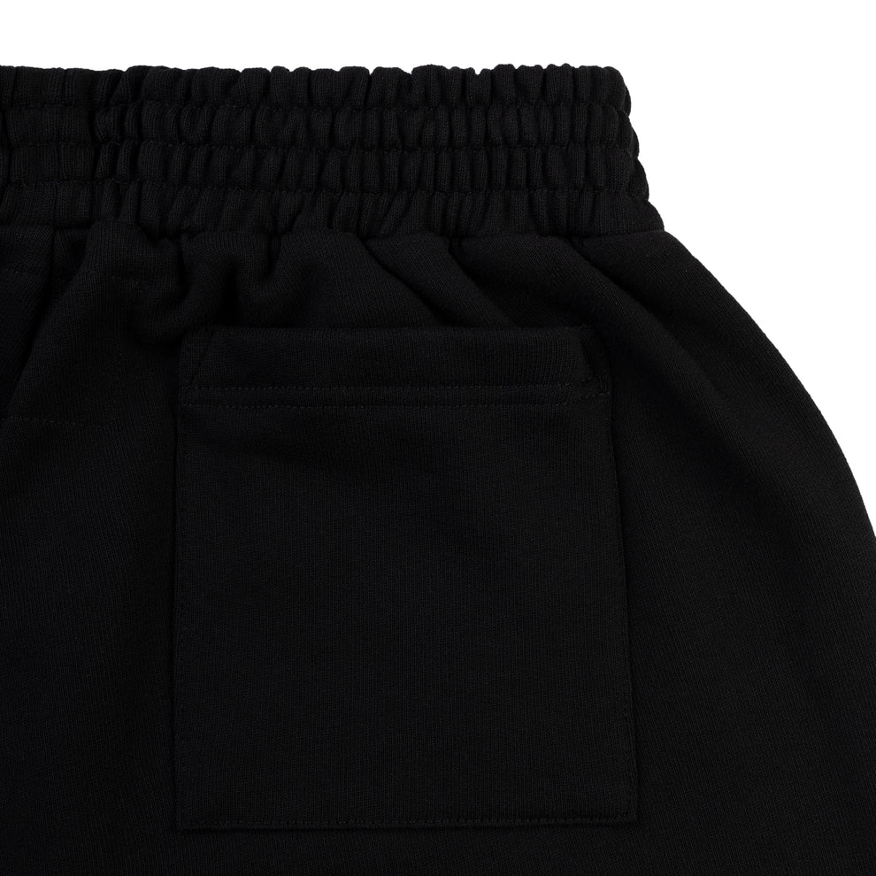 BLACK BELUGA OUTLINE SWEATSHORT