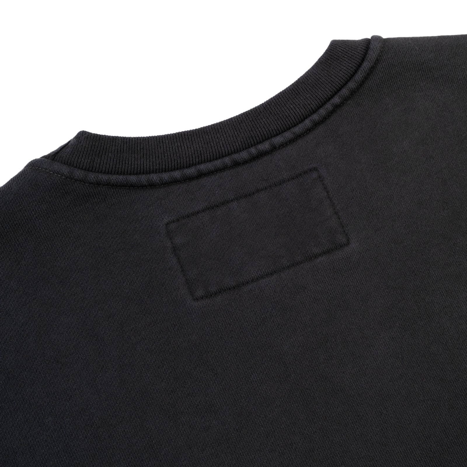 BLACK DIFFUSED COLLEGIATE CREWNECK
