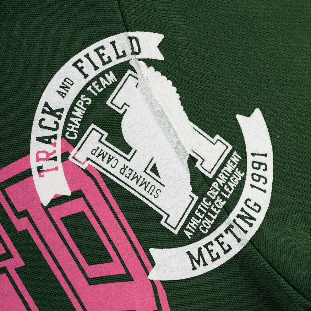 GREEN CAMPERS FIELD ZIP UP HOODIE