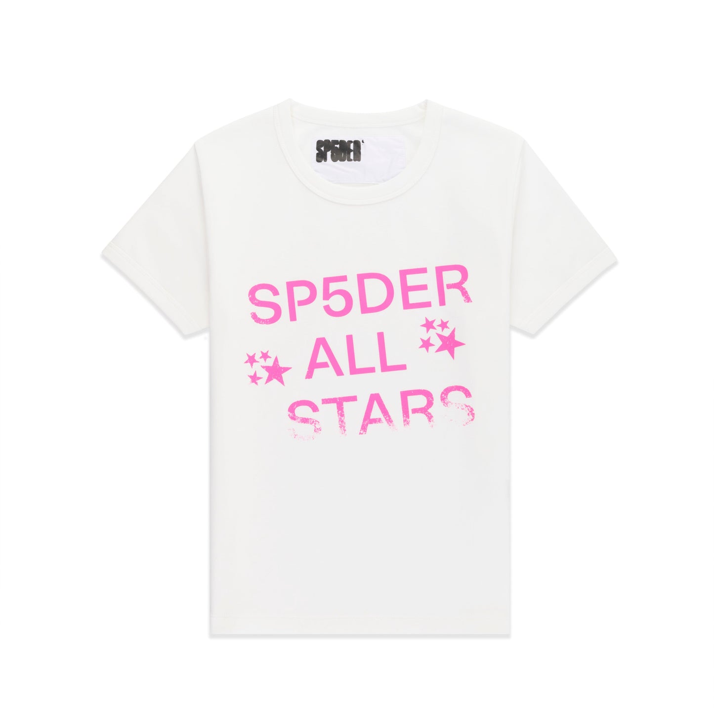 WHITE ALL STAR BABY TEE