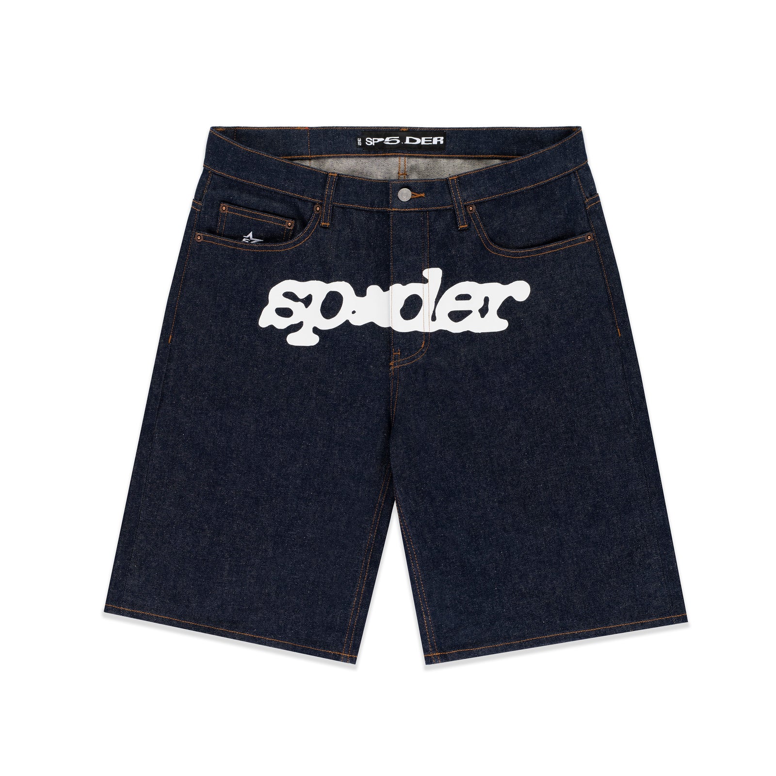 INDIGO V3 LOGO DENIM SHORT