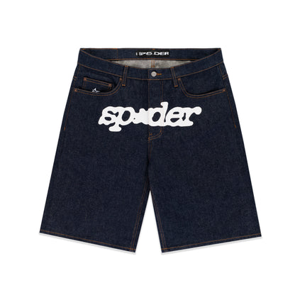 INDIGO V3 LOGO DENIM SHORT