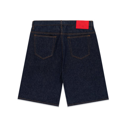 INDIGO V3 LOGO DENIM SHORT