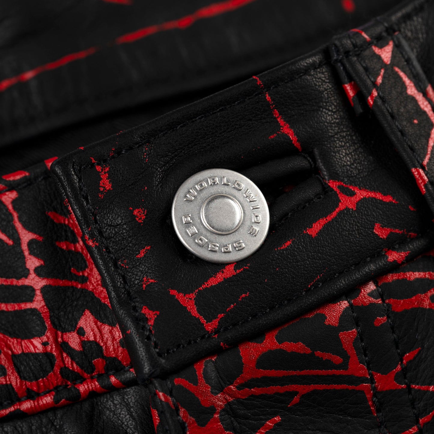 BLACK V2 WEB LEATHER SHORTS