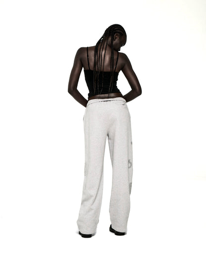 RHINESTONE BELUGA V2 WIDE LEG SWEATPANT