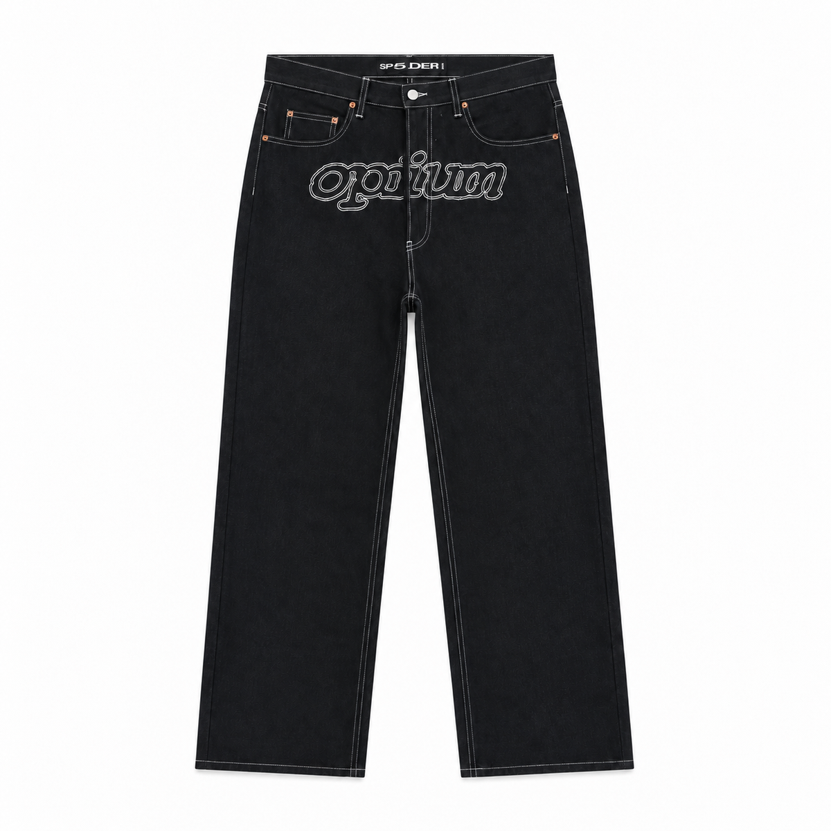 OPIUM RHINESTONE SEAM JEAN